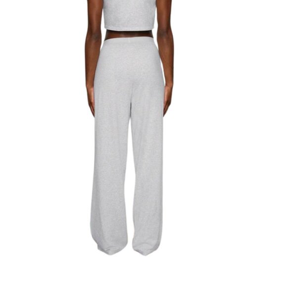 Skims NWT Women's L Light Heather Grey Boyfriend Loose Lounge Pants - Picture 2 of 4